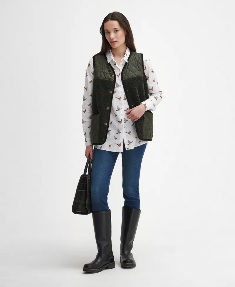 Barbour Safari Shirt in Grouse Print-2