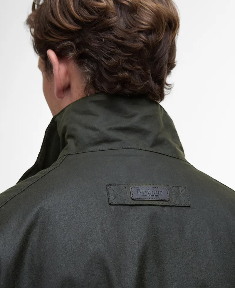 Barbour Sander Wax Jacket in Fern-6