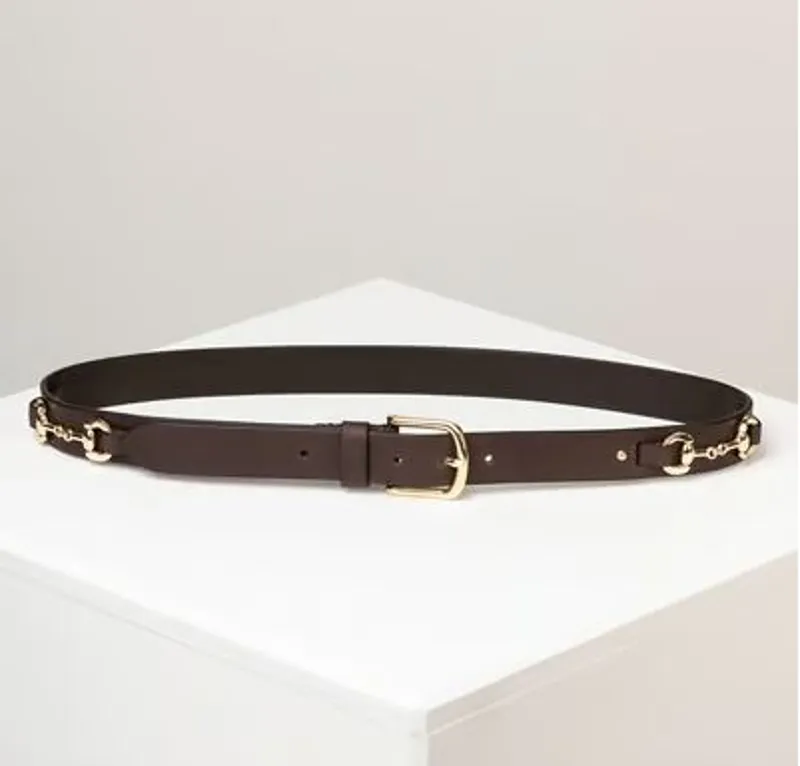 Rydale Lucinda Snaffle Belt in Waxy Brown