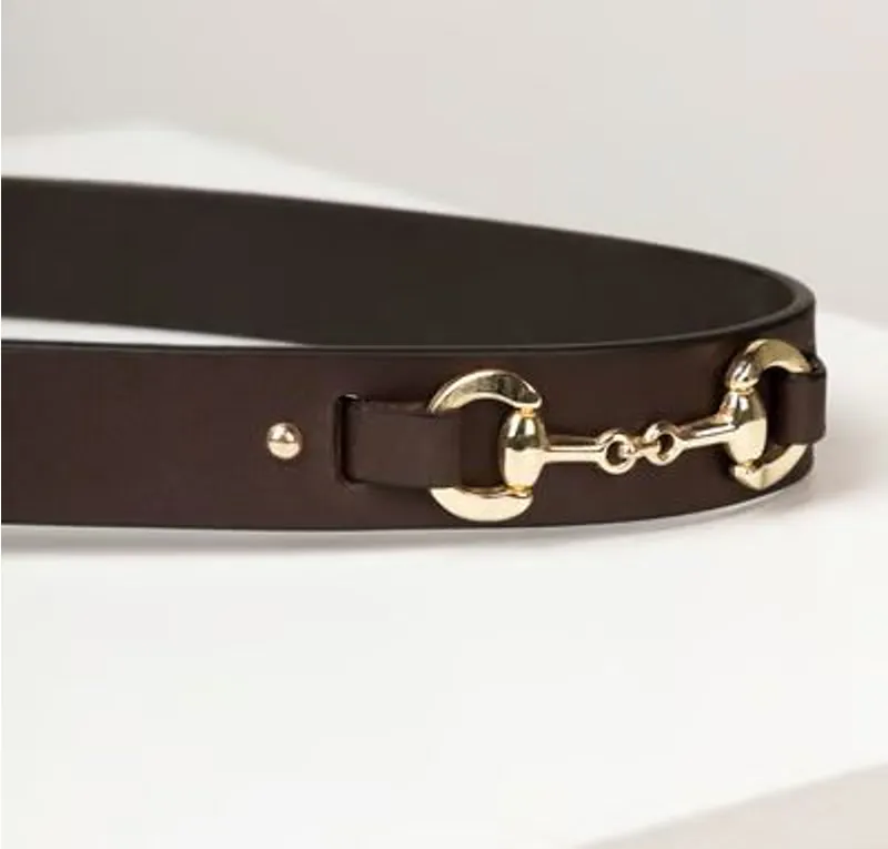 Rydale Lucinda Snaffle Belt in Waxy Brown-1
