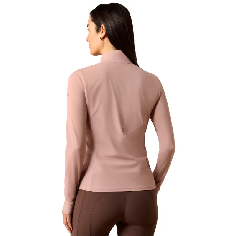 Ariat SolVeil 1/2 Zip Baselayer in Antler-3