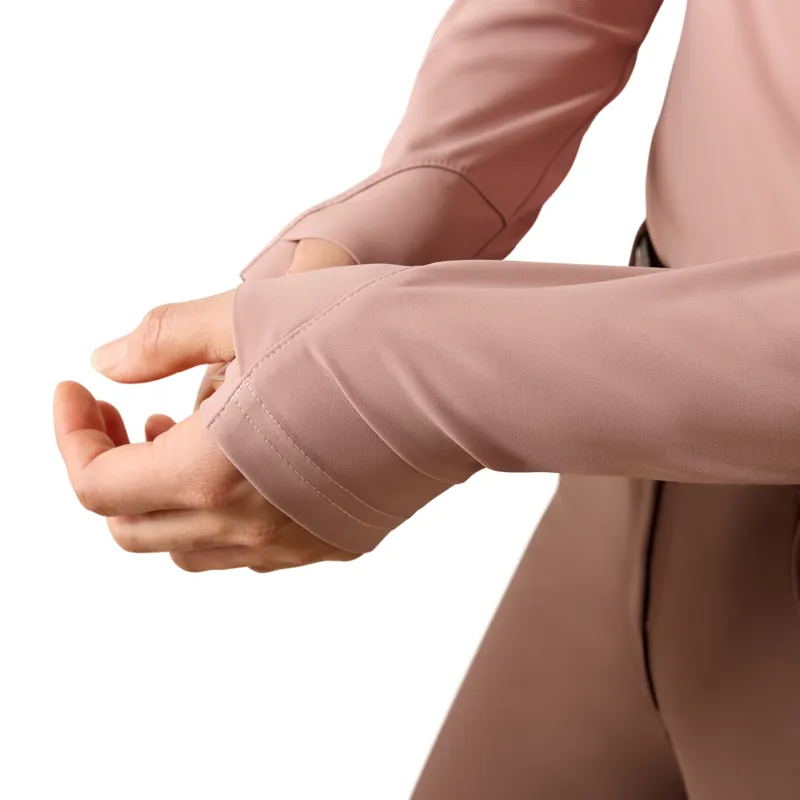 Ariat SolVeil 1/2 Zip Baselayer in Antler-4