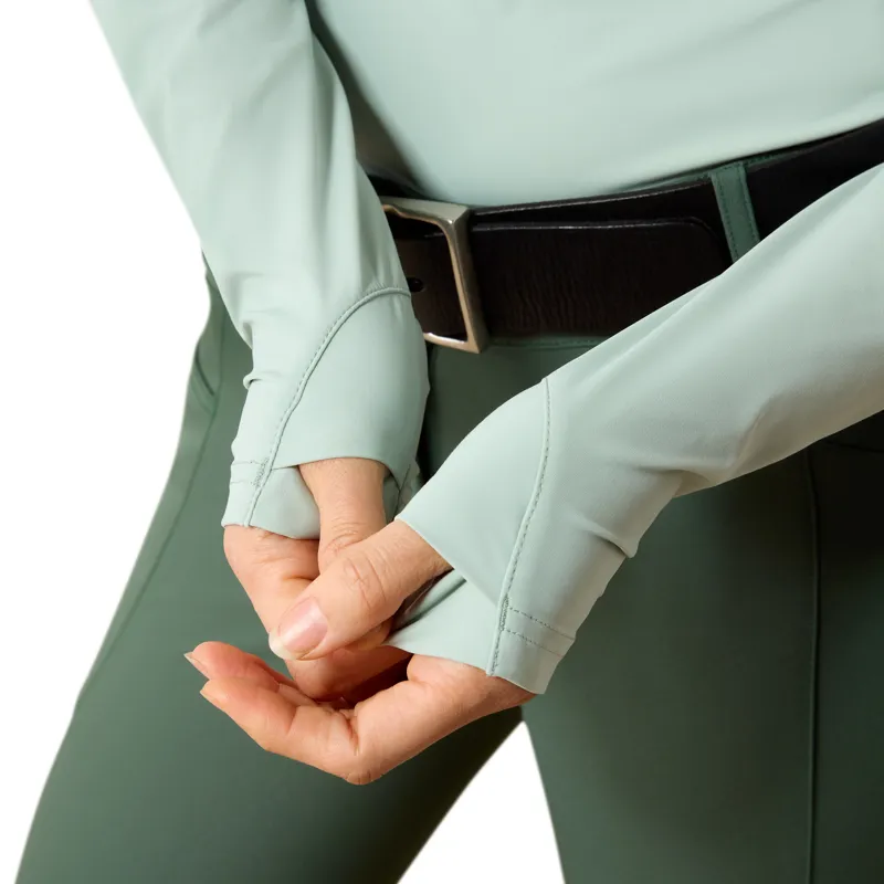 Ariat SolVeil 1/2 Zip Baselayer in Blue Surf-3