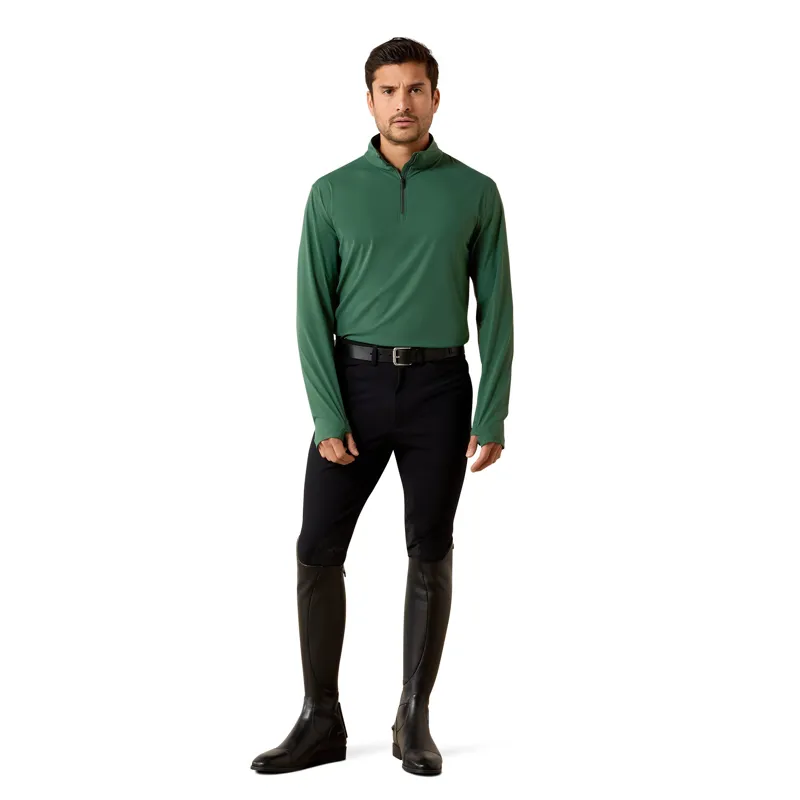 Ariat SolVeil 1/4 Zip Baselayer in Monstera-1