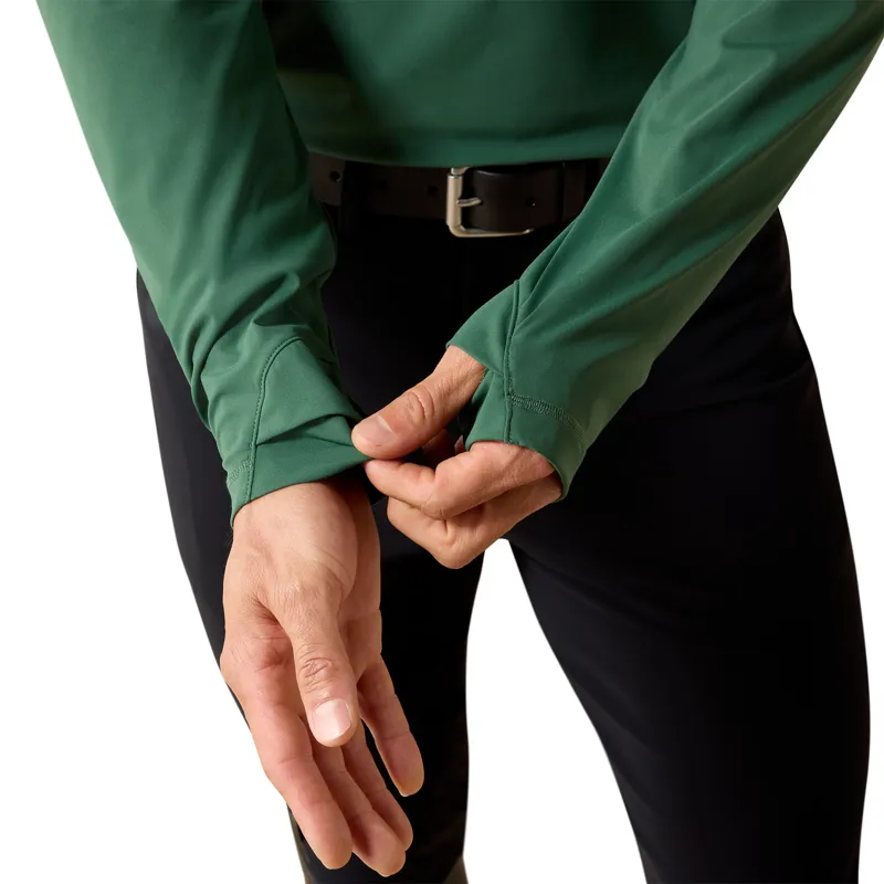 Ariat SolVeil 1/4 Zip Baselayer in Monstera-2