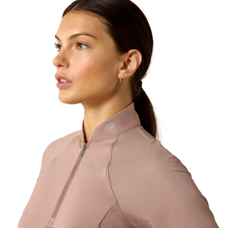 Ariat Soquel 1/4 Zip Baselayer in Antler-1