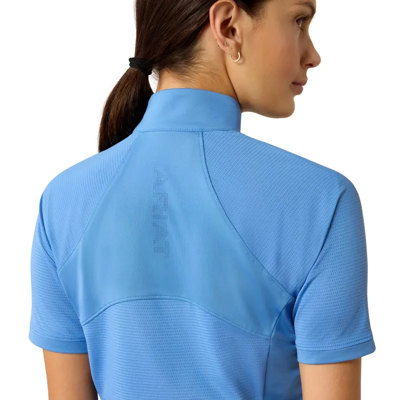 Ariat Soquel 1/4 Zip Baselayer in Riviera-1