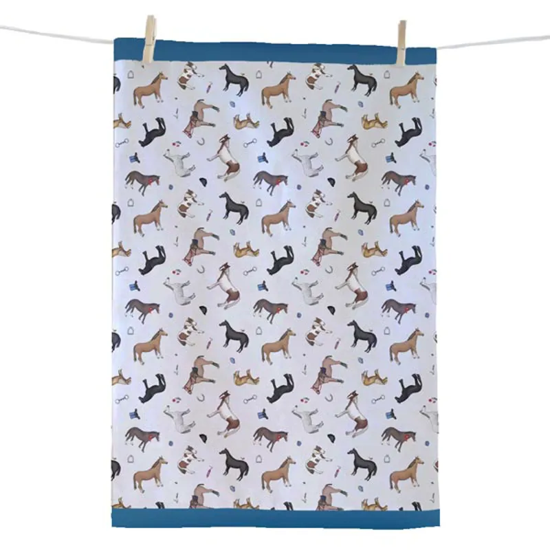 Elico Horse Print Tea Towel