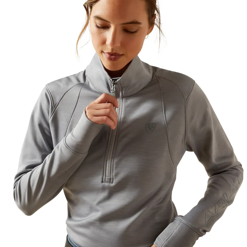 Ariat Team EQ 1/2 Zip Pullover in Alloy Heather-1