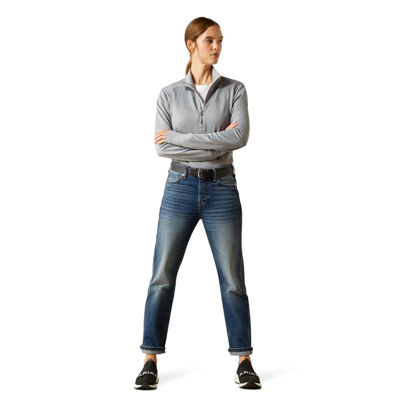 Ariat Team EQ 1/2 Zip Pullover in Alloy Heather-3