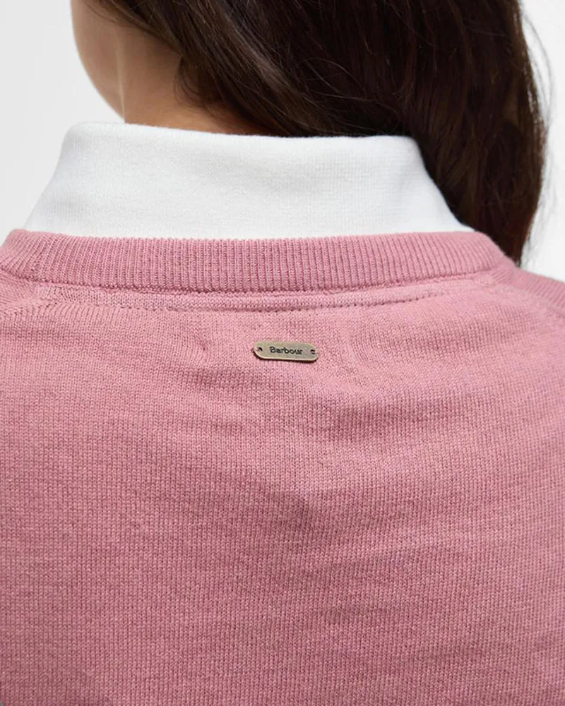 Barbour Thistlewood Knitted Jumper in Tea Rose-3