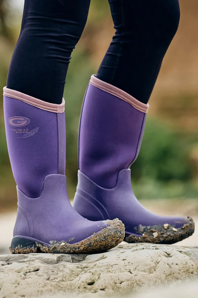 Grubs Tideline 5.0 Youth Wellington in Plum-2