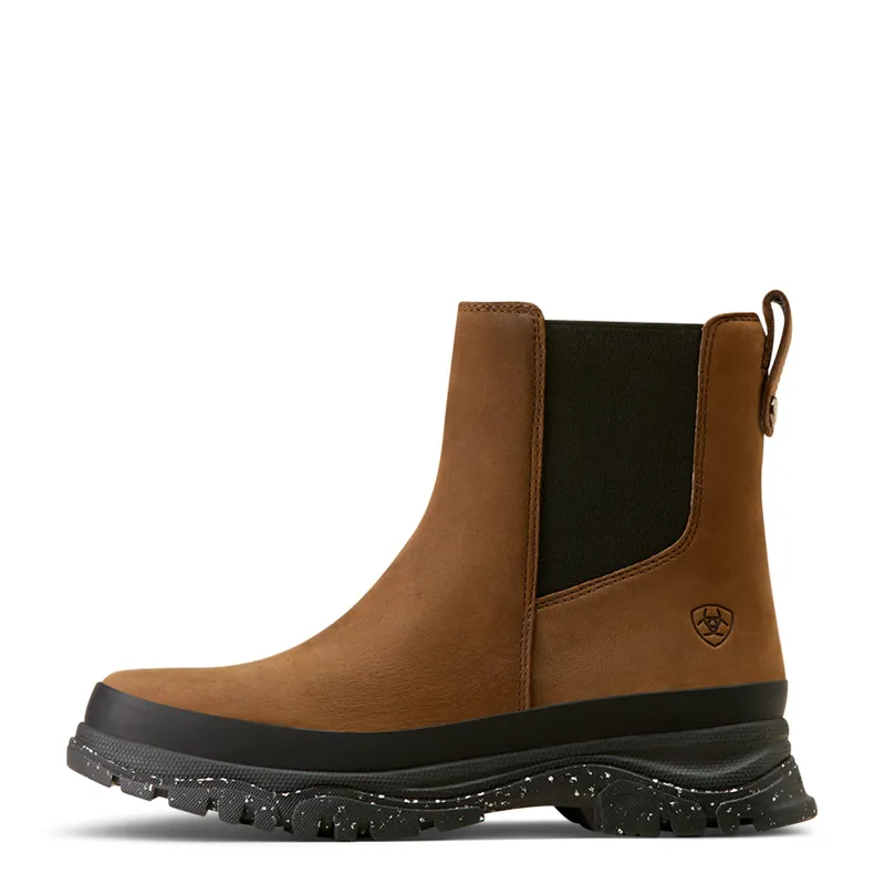 Ariat Moresby Waterproof Chelsea Boot in Oily Distressed Brown-3