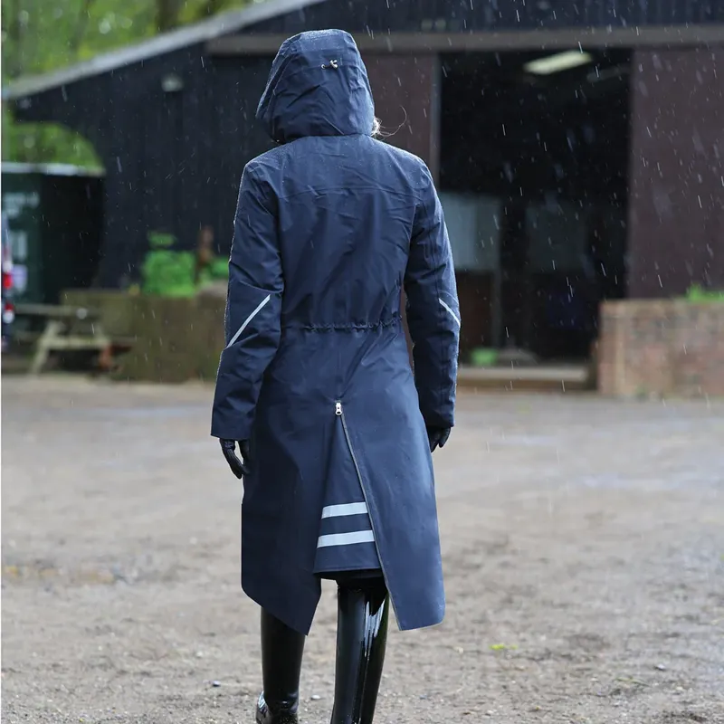 Equetech Utopia Luxe Waterproof Riding Coat in Navy-5