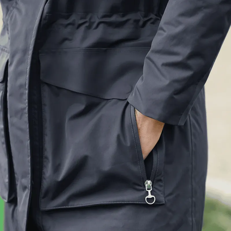 Equetech Utopia Luxe Waterproof Riding Coat in Navy-6