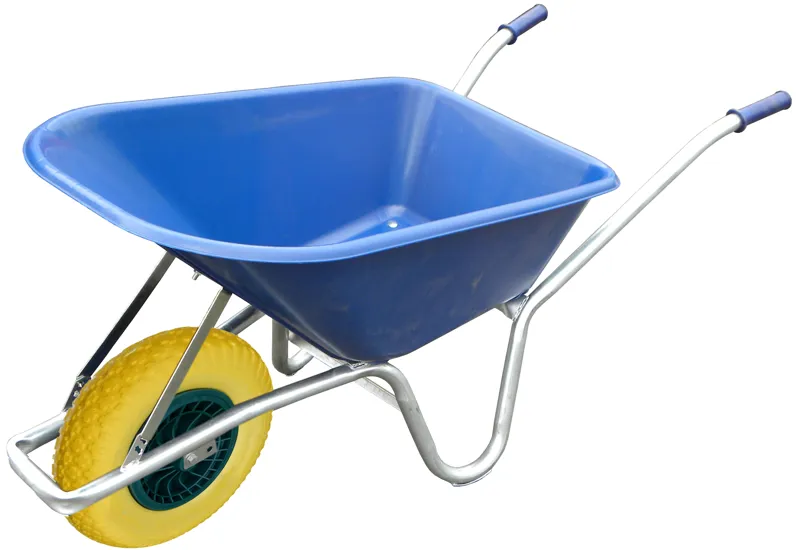 Tony Mitchell Wheelbarrow 100 Litre with Flat Proof Wheel in Blue
