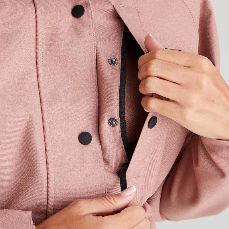 Ridgeline Monsoon Light Jacket in Dusky Pink Marl-2