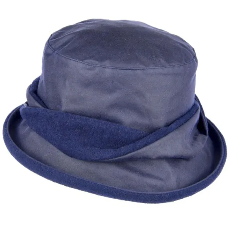 Heather Hats Adrienne Wax Twist Hat in Navy