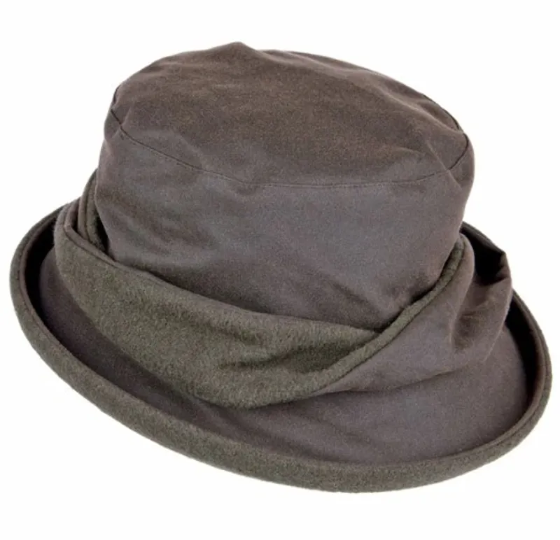 Heather Hats Adrienne Wax Twist Hat in Olive