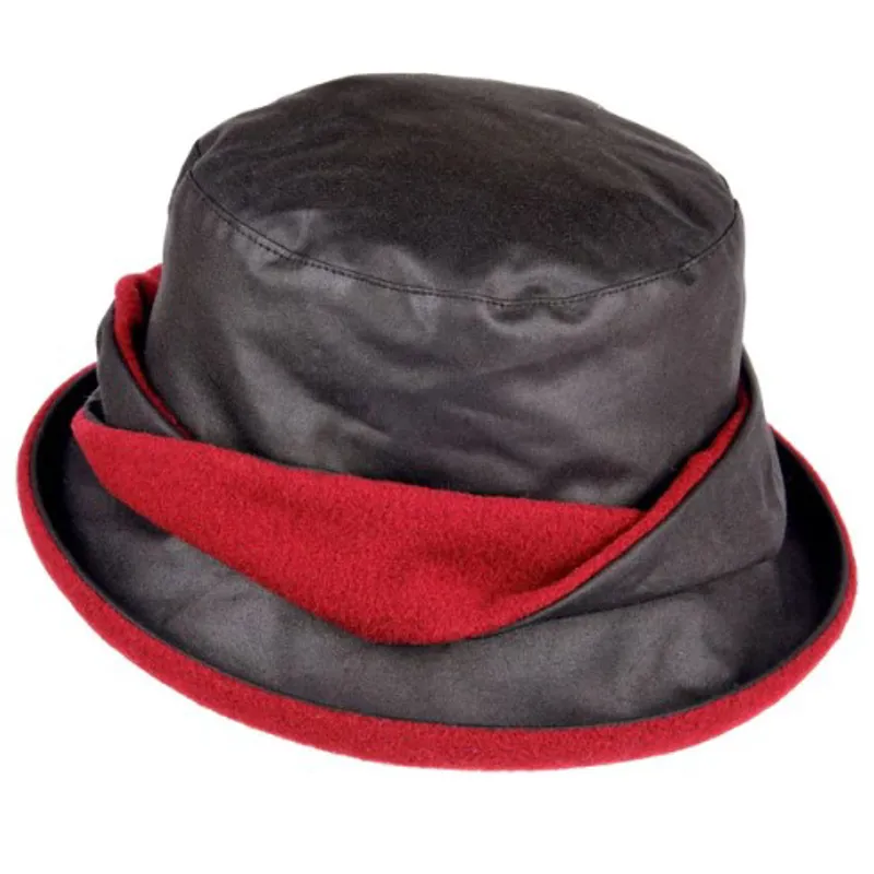 Heather Hats Adrienne Wax Twist Hat in Black