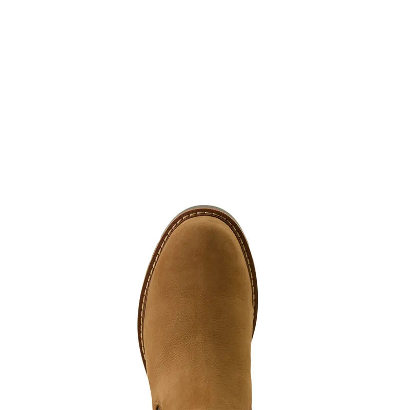 Ariat Wexford Sherpa Waterproof Chelsea Boot in Amber Brown-4
