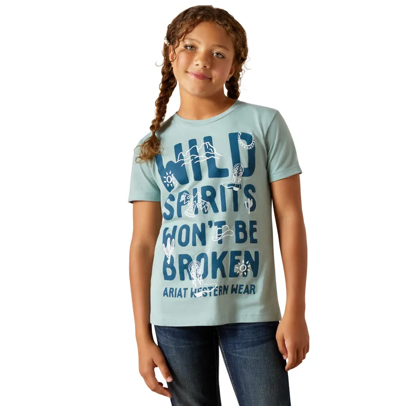 Ariat Youth Wild Spirit T-Shirt in Rivergreen