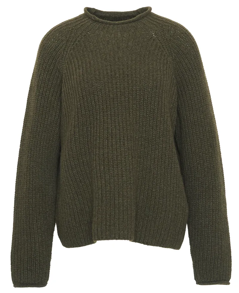 Barbour Willows High- Neck Jumper in Olive