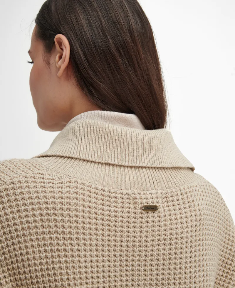 Barbour Woodside Jumper in Oatmeal-3