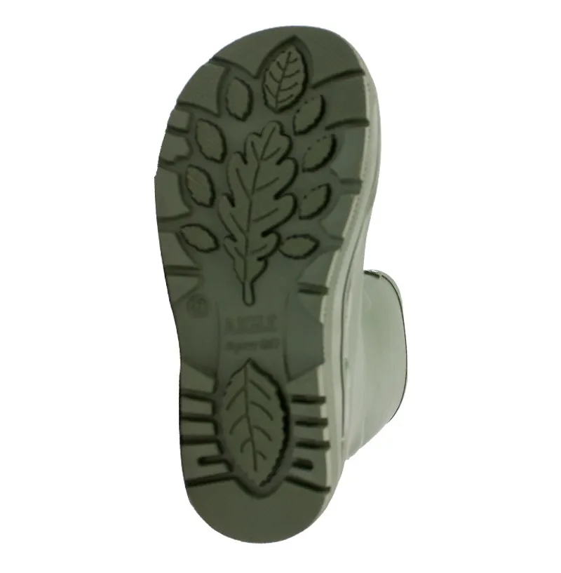 Aigle Woody Pop 2 Childrens Wellies in Khaki-1