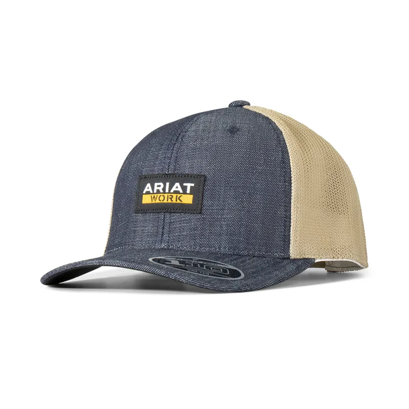 Ariat Work Logo Trucker Cap in Denim