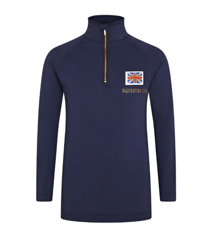 Equestre Co. Elite Young Rider Baselayer in Navy