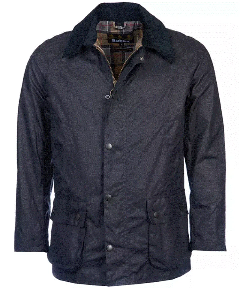 Barbour Ashby Wax Jacket in Navy