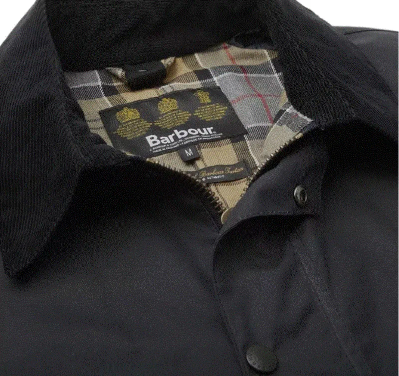 Barbour Ashby Wax Jacket in Navy-5