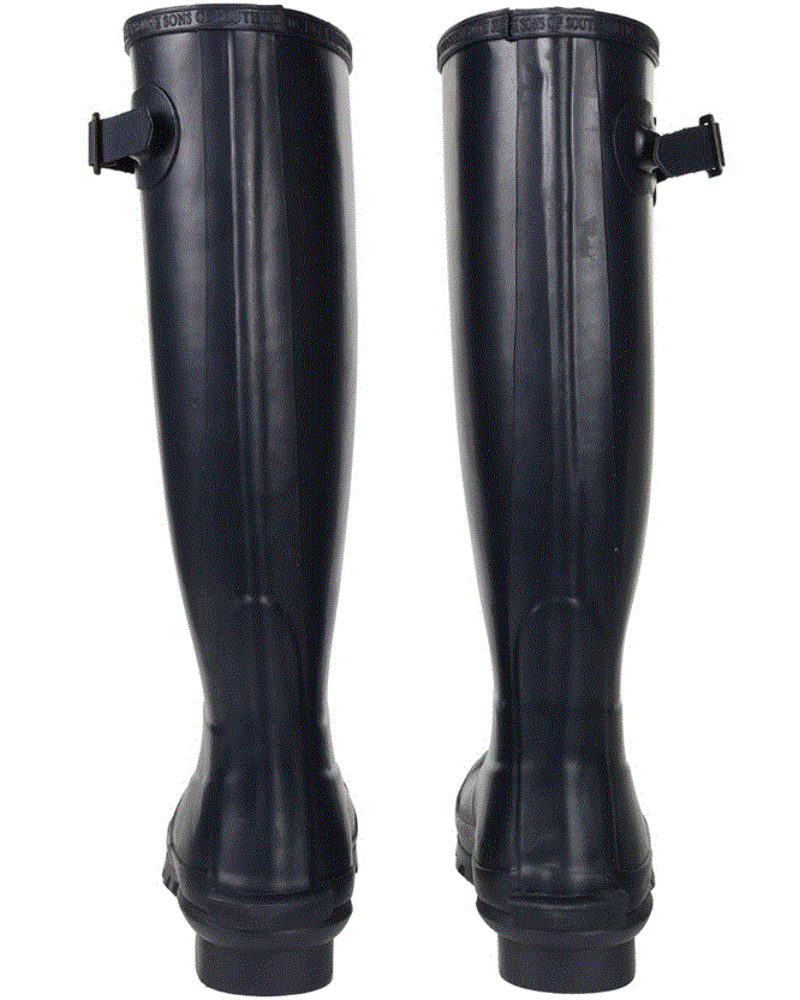 Barbour Bede Wellingtons in Navy-2
