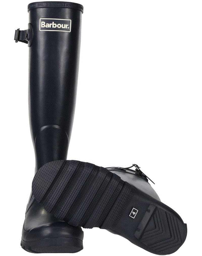 Barbour Bede Wellingtons in Navy-5