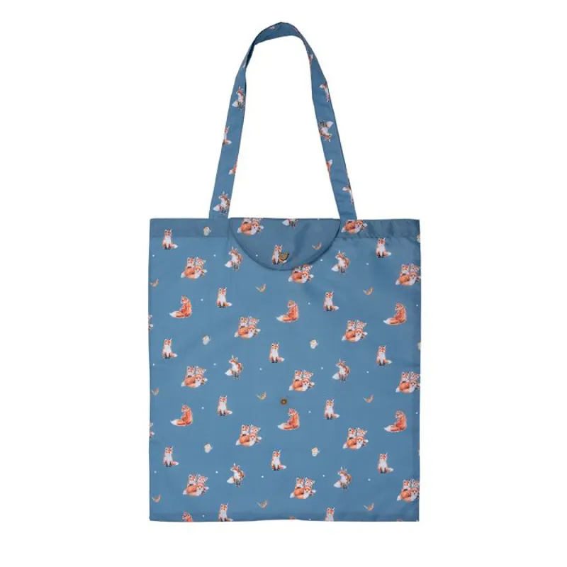 Wrendale 'Born to be Wild' Fox Foldable Shopping Bag-1