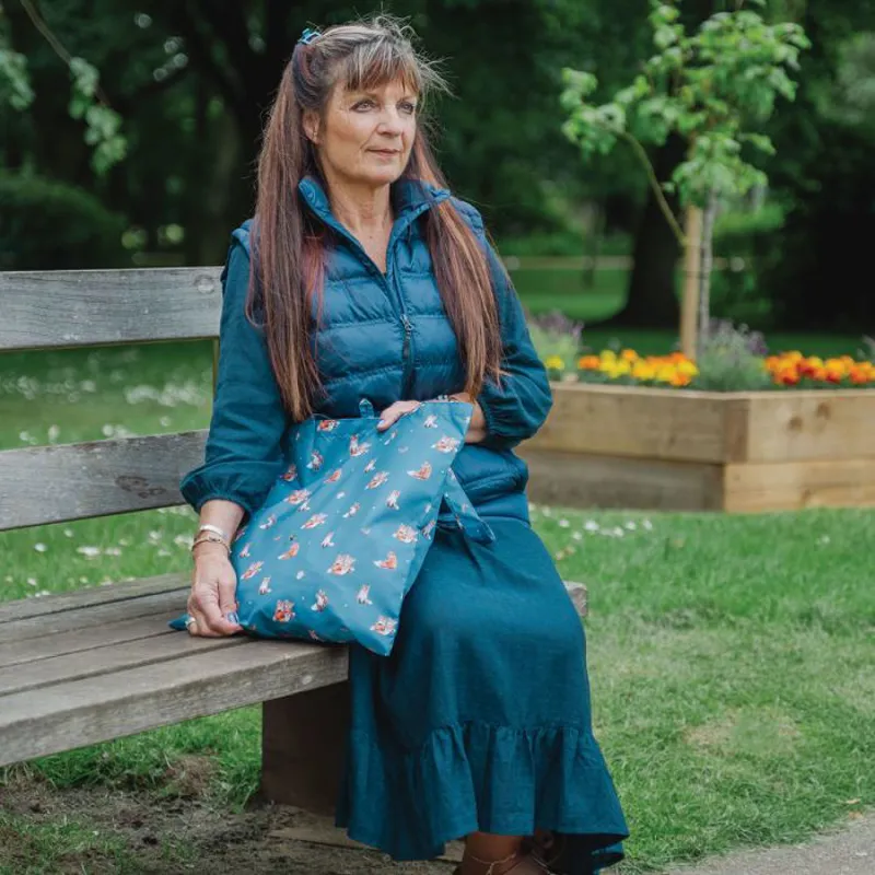 Wrendale 'Born to be Wild' Fox Foldable Shopping Bag-3