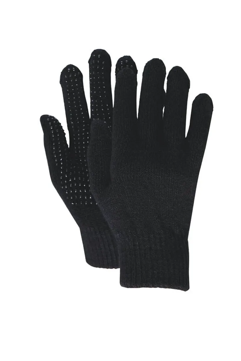 Dublin Childs One Size Magic Pimple Grip Riding Gloves in Black-1