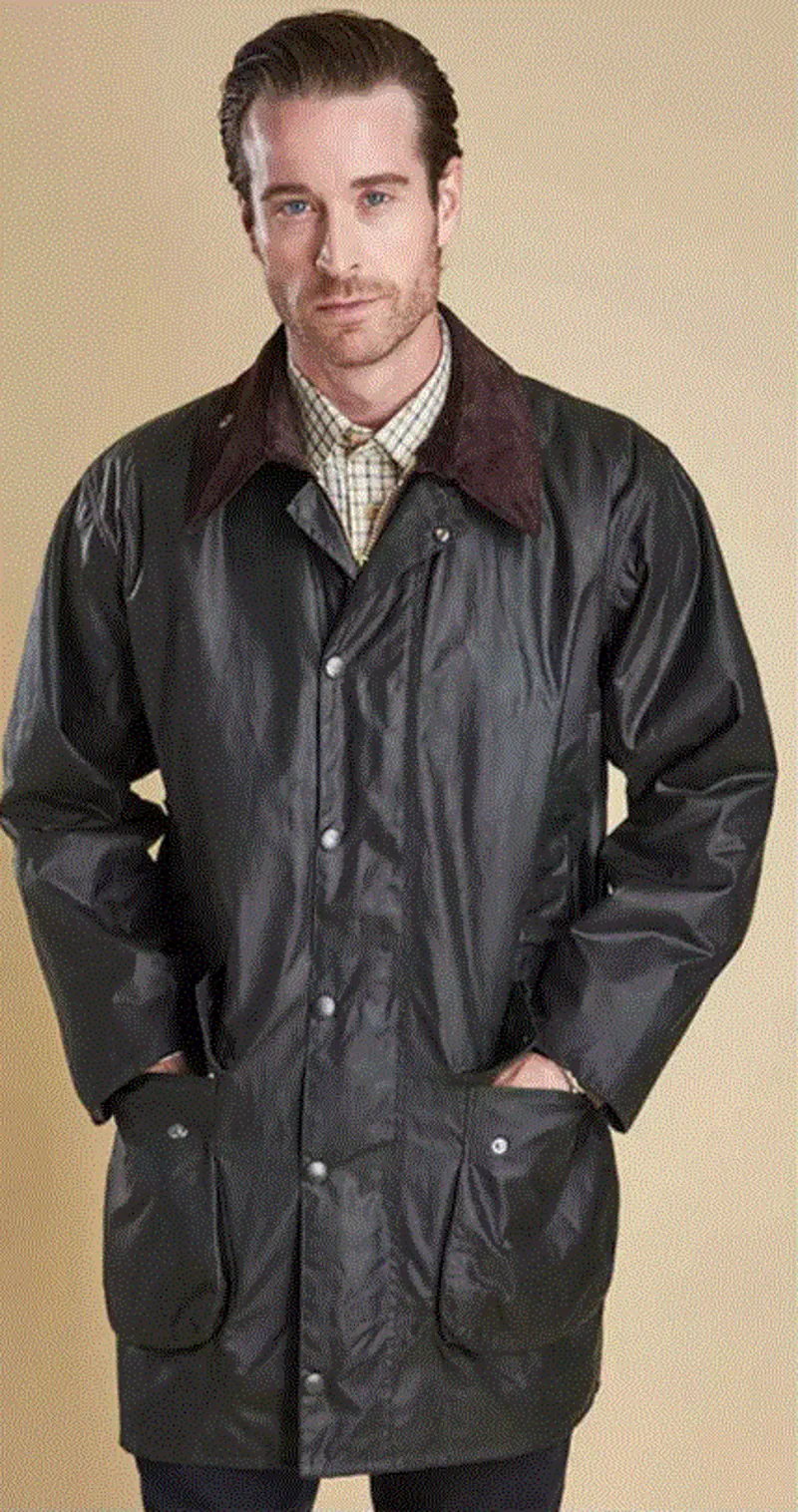 Barbour border wax jacket sales