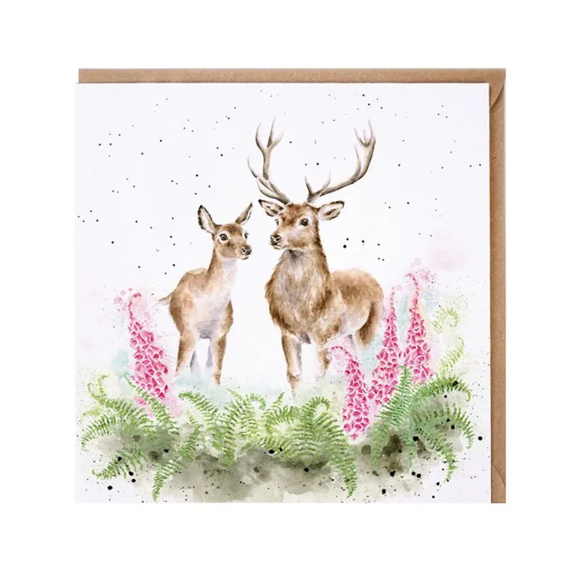 Wrendale 'Lord and Lady' Deer card