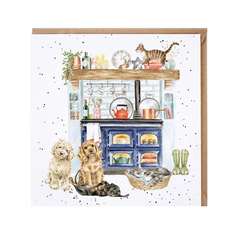 Wrendale 'Country Kitchen' Dog and Cat Card