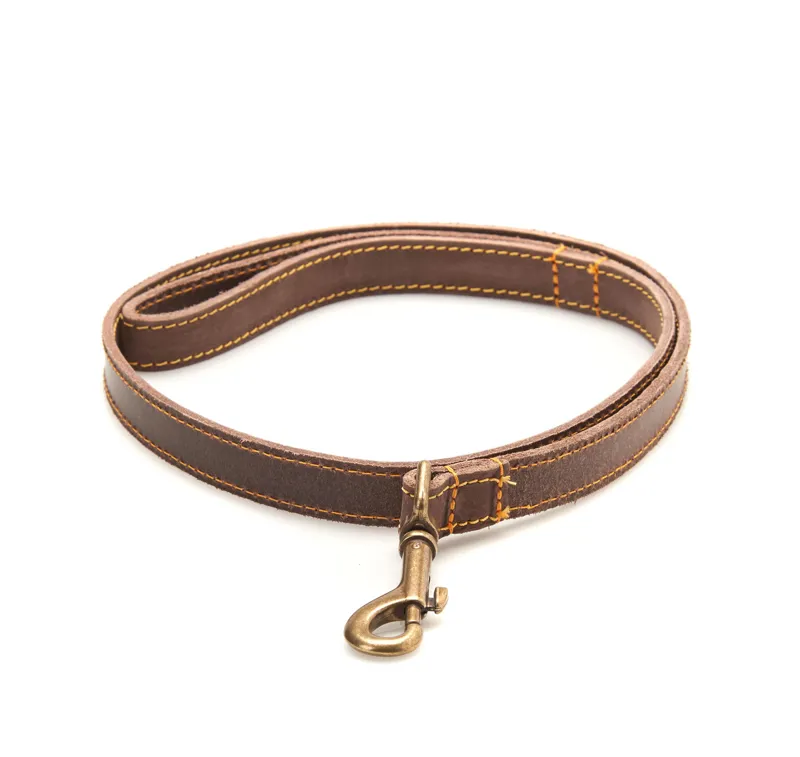 Barbour Leather Dog Lead in Brown