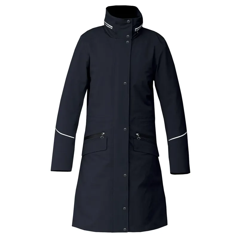 Equetech Utopia Long Waterproof Riding Coat in Navy