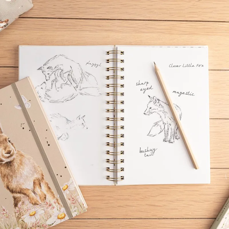 Wrendale 'Among the Daisies' Rabbit Blank Notebook-1