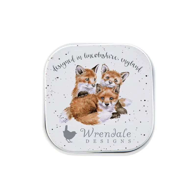 Wrendale 'Stay Clever Little Fox' Lip Balm Tin-1