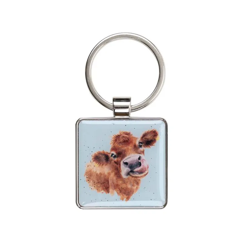 Wrendale 'Mooo' Cow Keyring