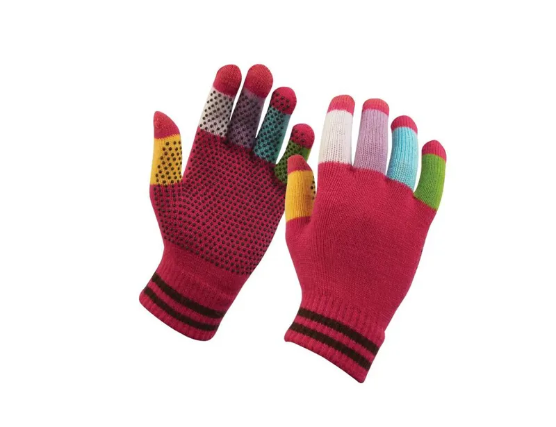 Dublin Childs One Size Magic Pimple Grip Riding Gloves in Black-3