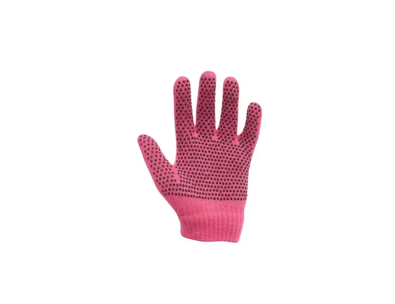 Dublin Childs One Size Magic Pimple Grip Riding Gloves in Black-5