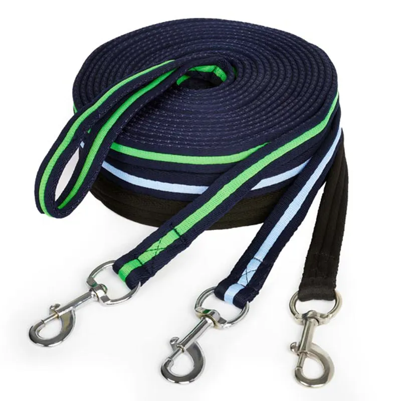 Elico Soft Feel Lunge Reins in Navy