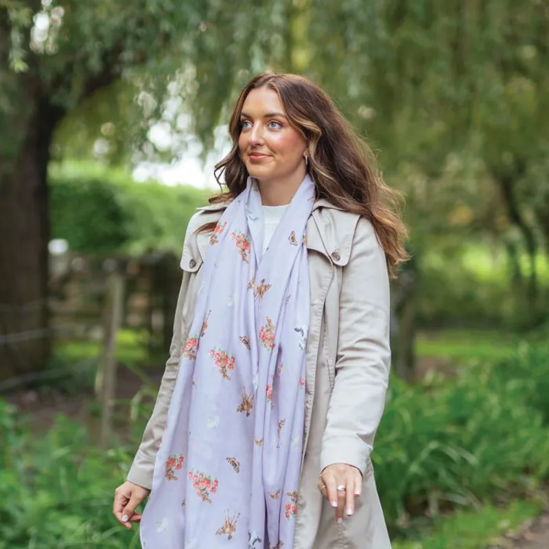 Wrendale 'Flutterly Fabulous' Cow Scarf-1
